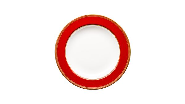 Тарелка суповая Wedgwood Ренессанс 23 см красная - фото 1