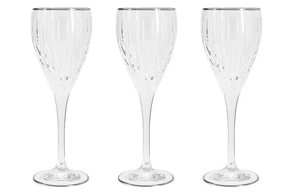 Набор бокалов для вина Пиза серебро, 0,25 л, 6 шт - фото 1