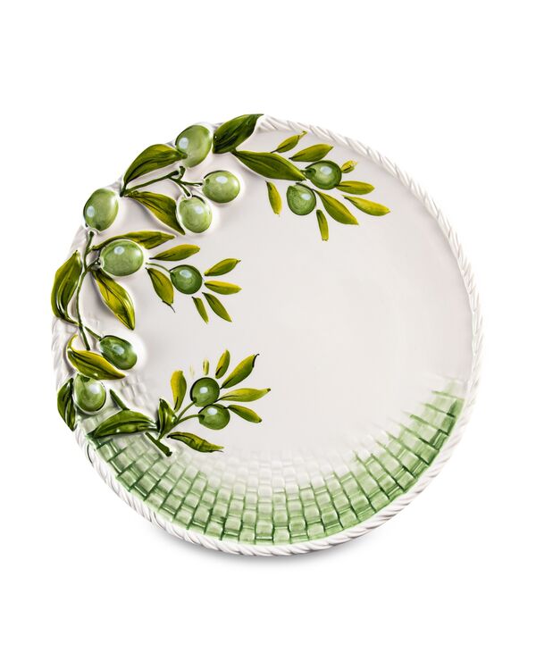 Блюдо круглое Оливки 30 см, керамика, Edelweiss