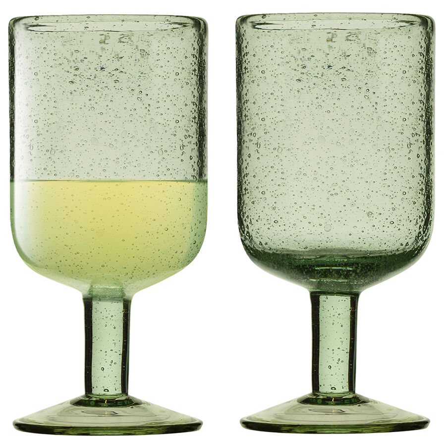 Набор бокалов для вина Flowi, 410 мл, зеленые, 2 шт. - фото 1