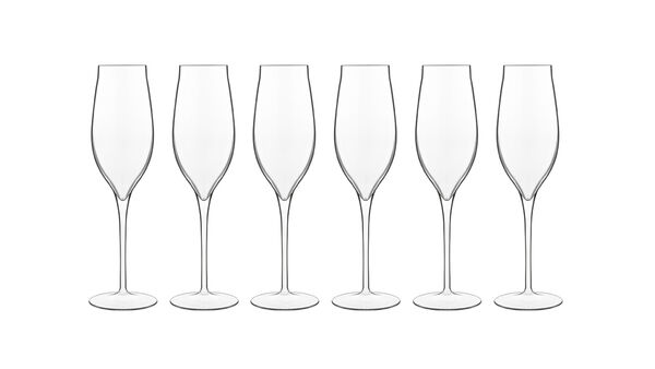 Набор фужеров для шампанского Винея Просекко 200 мл, h23см, 6 шт, Luigi Bormioli
