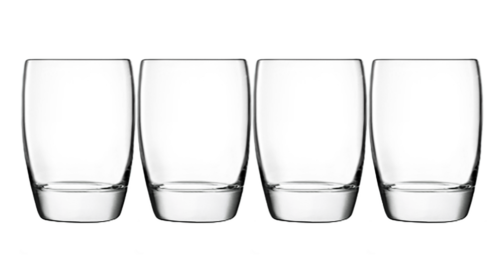 Набор стаканов для воды Микеланджело 340 мл, 4 шт, стекло, Luigi Bormioli - фото 1