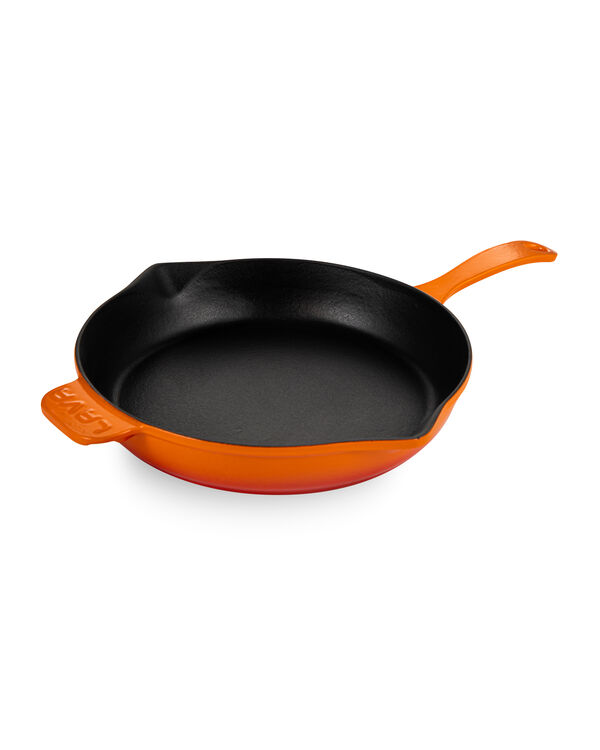 Сковорода  28 см, 2,3 л, чугун, оранжевая, Lava