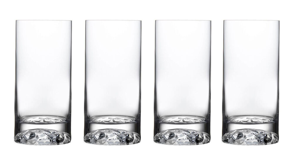 Набор стаканов для воды Клуб 420 мл, 4 шт, хрусталь, Nude Glass - фото 1