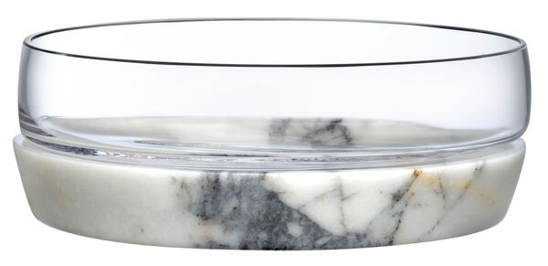 Чаша для закусок Прохлада 15 см, h6 см, хрусталь, мрамор, Nude Glass