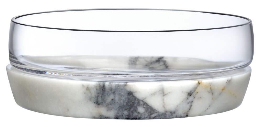 Чаша для закусок Прохлада 15 см, h6 см, хрусталь, мрамор, Nude Glass - фото 1