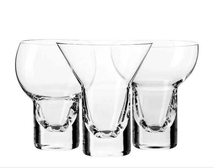 Набор бокалов для коктейлей Шейк, 3 шт, 190мл, 150мл, 200мл, стекло, Krosno - фото 1