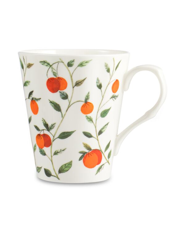 Кружка Heritage Фруктовый сад Апельсины 370 мл, фарфор костяной Just mugs