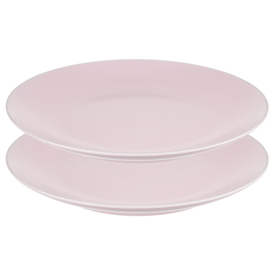 Набор обеденных тарелок Simplicity 26 см, розовые, 2 шт. - фото 1