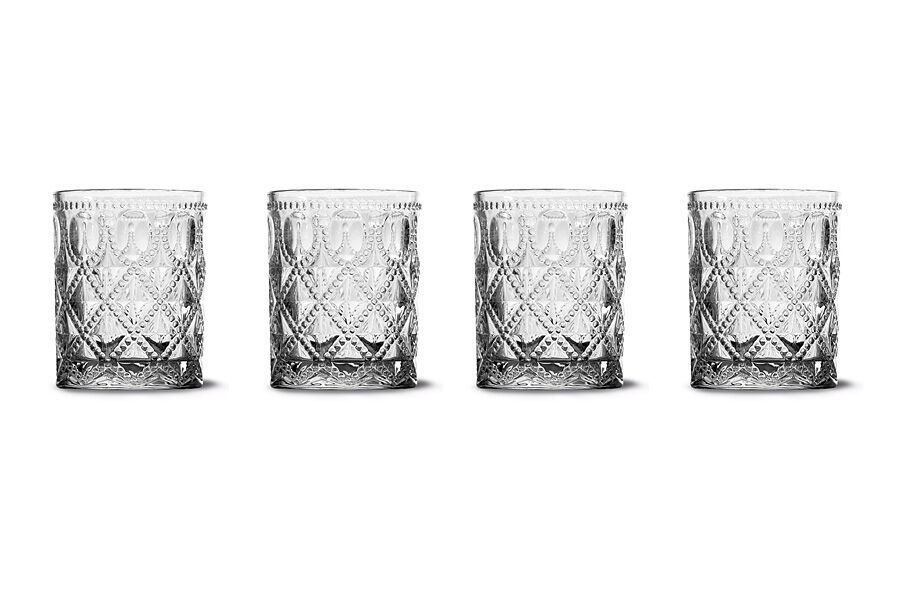 Набор стаканов для воды Dubai, прозрачный, 0,3 л, 4 шт - фото 1