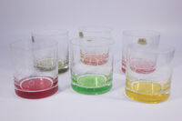 Набор стаканов для воды 280 мл 6 шт, коллекция "SUMMER, цветное дно" - фото 1