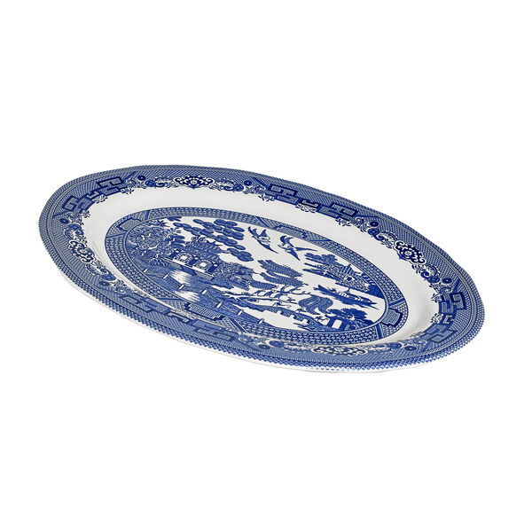 Овальная тарелка 35,5 см, Blue Willow