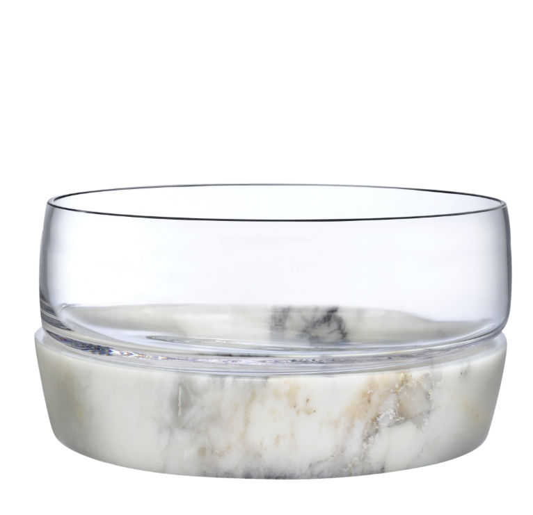 Чаша для закусок Nude Glass Прохлада 9 см, h5,5 см, хрусталь, мрамор - фото 1