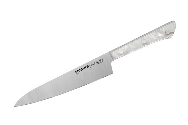Нож кухонный "Samura HARAKIRI" универсальный 150 мм, корроз.-стойкая сталь, белый акрил