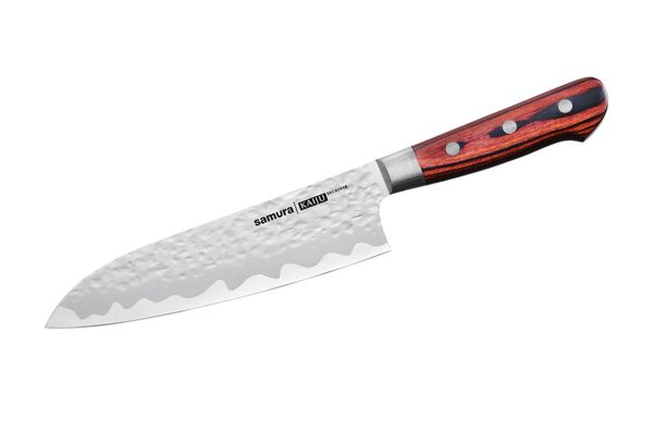 Нож кухонный "Samura KAIJU" Сантоку 180 мм, AUS-8, дерево, с больстером