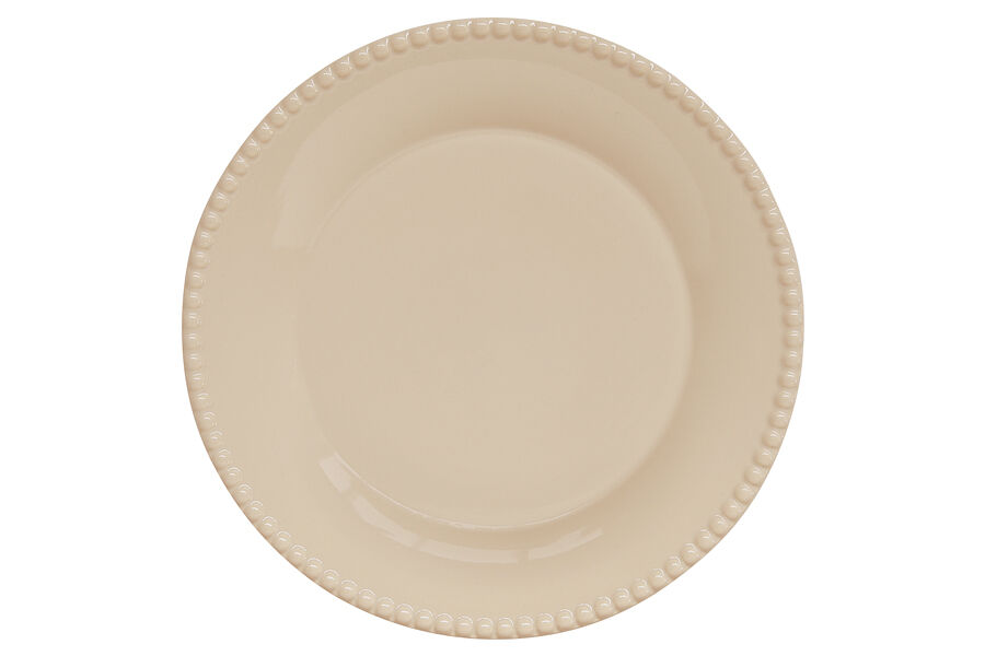 Тарелка обеденная Tiffany, бежевая, 26 см - фото 1
