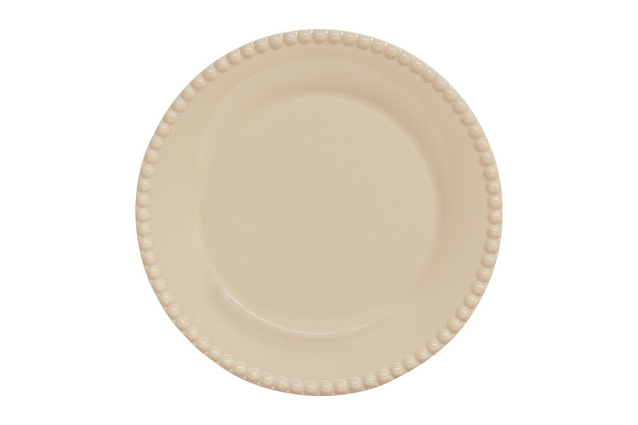 Тарелка закусочная Tiffany, бежевая,19 см - фото 1