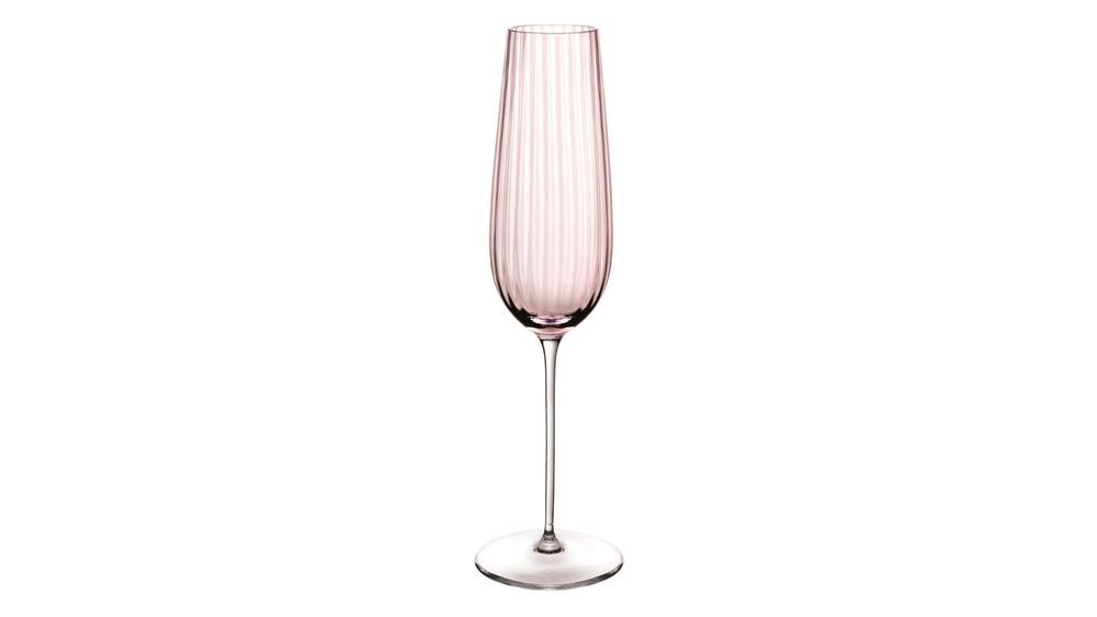 Бокал для шампанского 200 мл Nude Glass Round UP Dusty Rose - фото 1