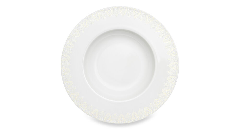 Тарелка суповая Narumi Аврора жемчуг 23 см - фото 1