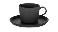 Чашка чайная с блюдцем Narumi 220 мл, черная матовая - фото 1