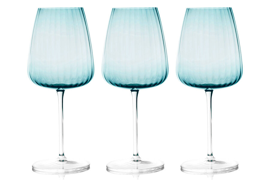 Набор бокалов для вина, 500 мл, 6 шт, Opium, голубой, Le Stelle - фото 1