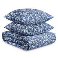 Евро - Комплект постельного белья, 200х220 см темно-синего цвета с принтом Спелая смородина , Tkano Scandinavian touch - фото 1