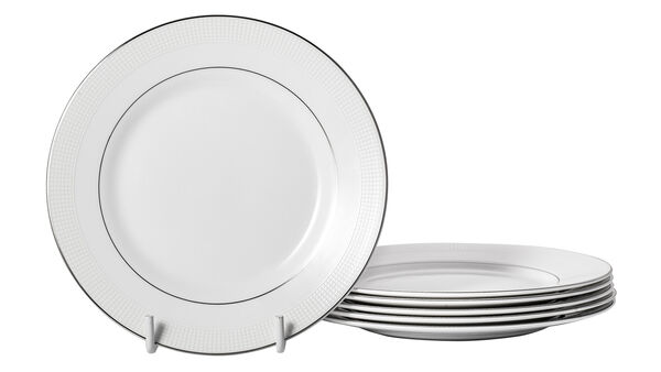 Набор тарелок закусочных Wedgwood Вера Ванг Белая Коллекция 20 см, 6 шт