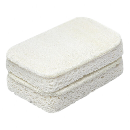 Набор губок для посуды из люфы и целлюлозы Eco Sponge, 2 шт. - фото 1