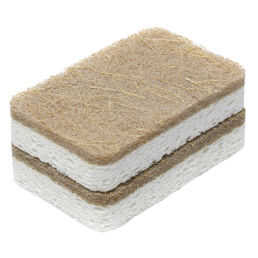 Набор губок для посуды из целлюлозы и кокосового волокна Eco Sponge, 6 шт. - фото 1