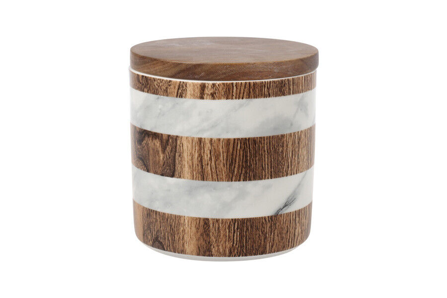 Банка для сыпучих продуктов Wood&Marble, 12х11,5 см, 0,7 л - фото 1