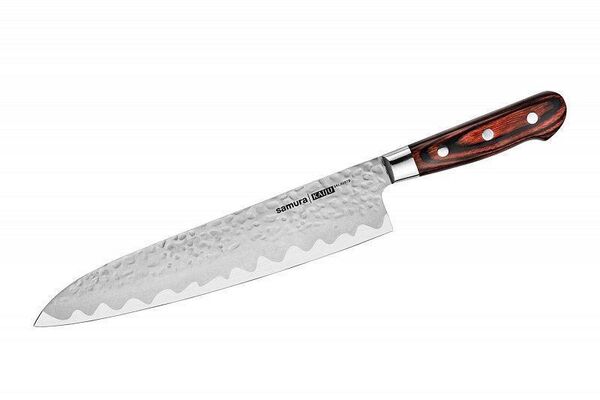 Нож кухонный "Samura KAIJU" Гранд Шеф 240 мм, AUS-8, дерево, с больстером