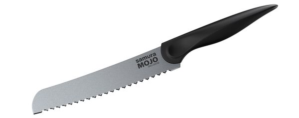 Нож кухонный "Samura MOJO" для хлеба 194 мм, корроз.-стойкая сталь, полипропилен чёрн.