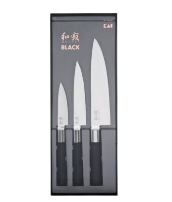 Набор ножей кухонных KAI Васаби, 3 шт, нож для чистки, универсальный, поварской - фото 1