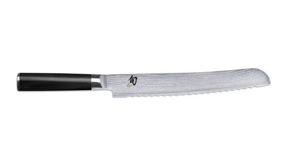 Нож для хлеба KAI Шан Классик 23 см, дамасская сталь, 32 слоя