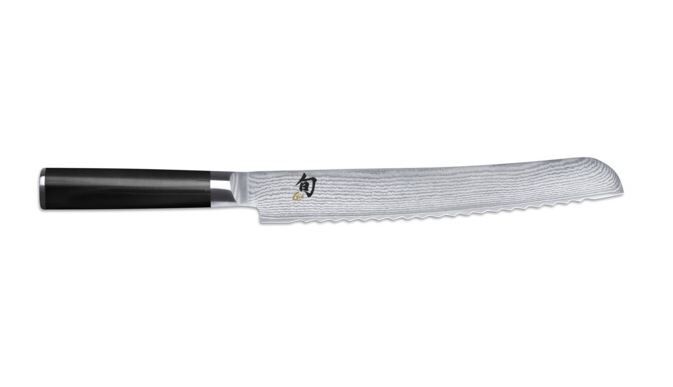 Нож для хлеба KAI Шан Классик 23 см, дамасская сталь, 32 слоя - фото 1