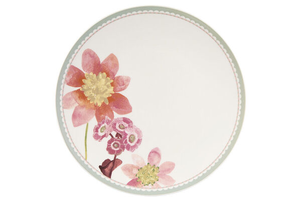 Тарелка обеденная Primula, розовая, 27см