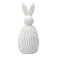 Декор из фарфора белого цвета Trendy Bunny из коллекции Essential, 12,5х12,5x30,5 см - фото 1