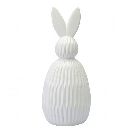 Декор из фарфора белого цвета Trendy Bunny из коллекции Essential, 12,5х12,5x30,5 см - фото 1