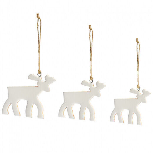 Набор елочных украшений Santa reindeers из коллекции New Year Essential, 3 шт. - фото 1