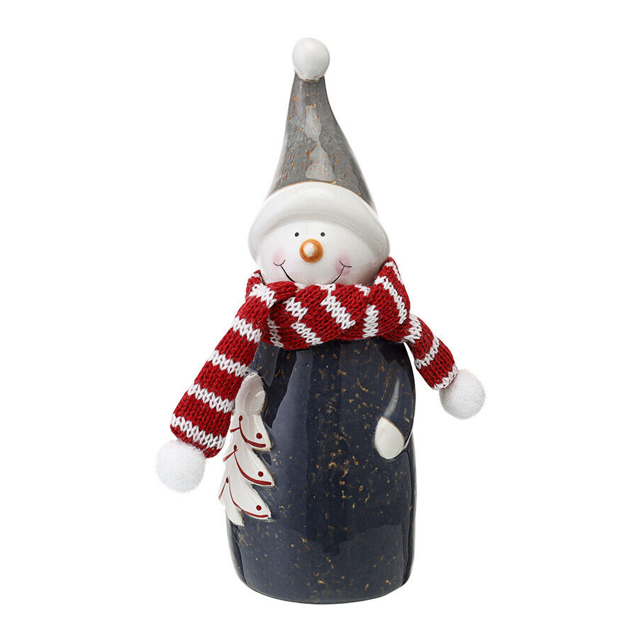 Декор новогодний Happy Snowman из коллекции New Year Essential, 18 см - фото 1