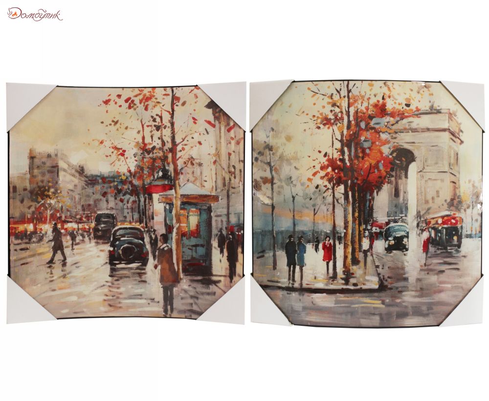 Картина  "Осень в Париже" (пара) - фото 1