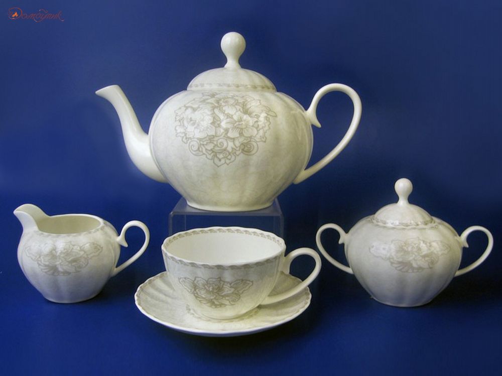 Чайный сервиз на 6 персон "Версаль" (17 предметов) - фото 1