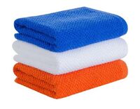 Набор кухонных полотенец(3 шт)(бел, оранж, синий) - фото 1