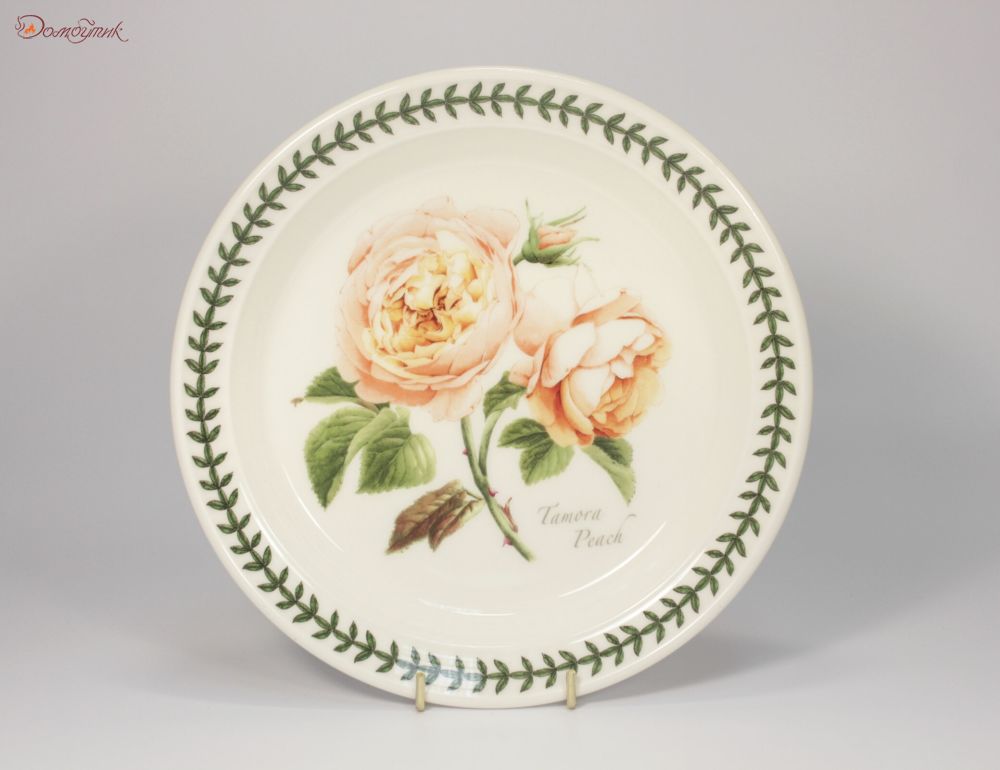 Тарелка закусочная "Ботанический сад. Розы. Tamora Peach" 21,5 см - фото 1