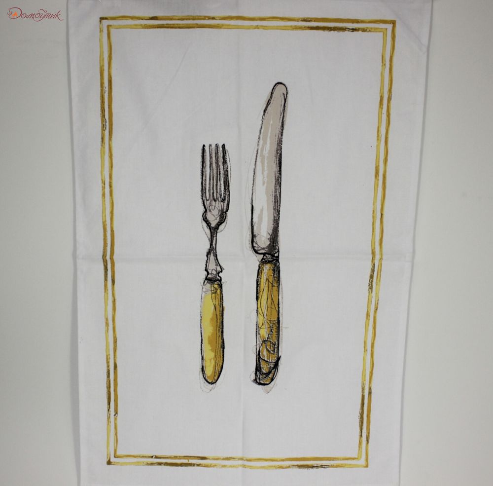 Кухонное полотенце "Нож и вилка" - фото 1