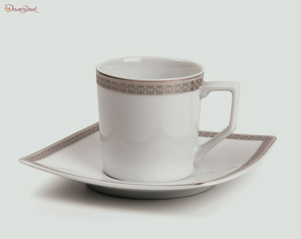 Кофейный набор "Saint Germain Platine" 6 персон (12 предметов) - фото 1