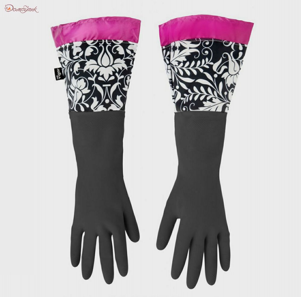 Резиновые перчатки "Rococco pink" - фото 1