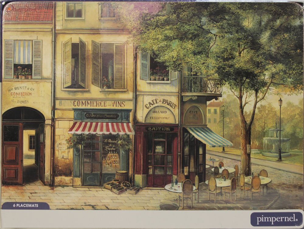 Набор из 6 подставок под горячее 30х23см "Парижские зарисовки" - фото 1