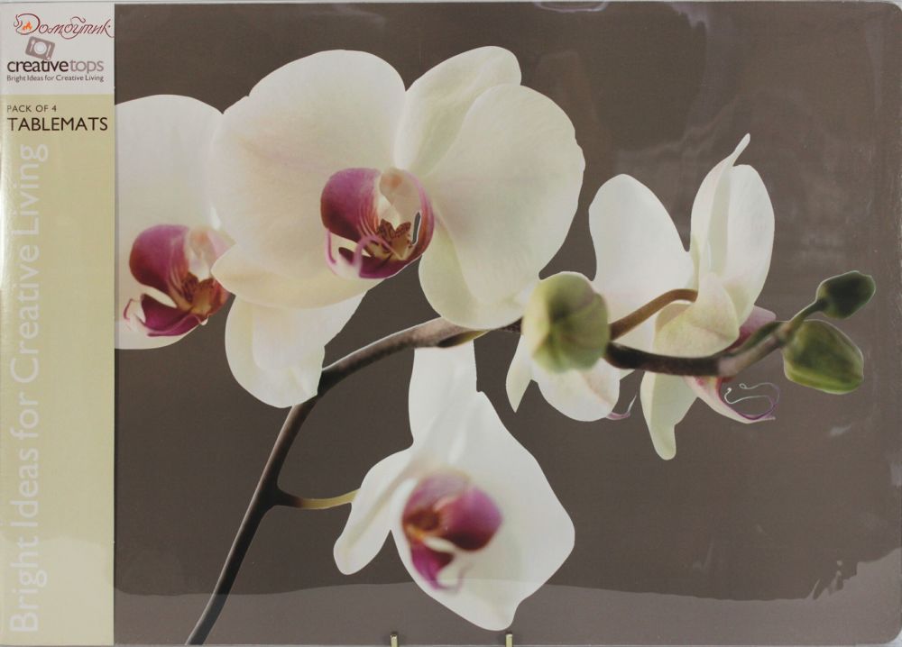 Большие подставки под горячее "Гармония орхидей", 4 шт. - фото 1