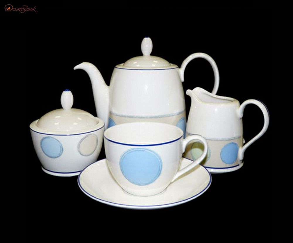 Обеденно-чайный сервиз на 12 персон "JAVA BLUE" (93 предмета) - фото 1